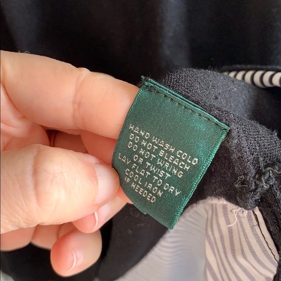 Ralph Lauren 3/4 sleeve black sweater with stripes - Picture 6 of 7